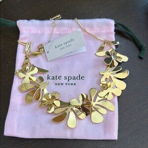 Kate Spade Gold Sculptural Necklace